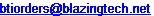 Email Orders at Blazing Technologies